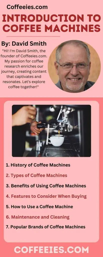 Introduction to Coffee Machines