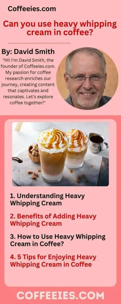 Can you use heavy whipping cream in coffee?