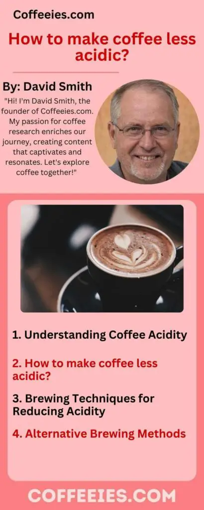 How to make coffee less acidic?